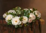 Johan Laurentz Jensen, Wreath of White Roses on a Black Veil