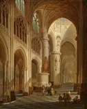 Bernard Neyt, The Cathedral of Burgos, Oil on panel