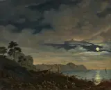 Johann Friedrich Boeck, View of Cape Arkona in Rügen, Oil on canvas (relined)