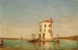 Félix Ziem, House on the Lagoon