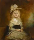 Franz von Lenbach, Portrait of Marion Lenbach, Oil on canvas (relined)