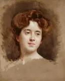 Raimundo de Madrazo y Garreta, Portrait of Miss Elsie Woodbury Brown, Oil on canvas