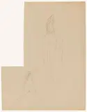 Joseph Beuys, Zwei Mädchen, Around 1958, Pencil on card. Approx