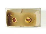 Joseph Beuys, Wechselstromaggregat, 1968, Oil (Braunkreuz) and pencil on card box with two round fat balls. Approx