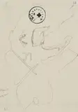 Joseph Beuys, Stempel 66, 1962, Pencil drawing on paper, lined on the reverse