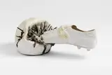 Uecker-Schuh mit Ball by Günther Uecker und Y. Fongi, 1972, Plaster and nails, glazed. Approx, offered Jun 2023