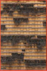 Dessin de Feu by Bernard Aubertin, 1974, Matches and traces of fire on card on panel, sold Jun 2023
