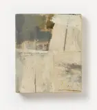 Lawrence Carroll, Untitled (Corner Painting), 2004, Oil, wax, canvas and paper on panel