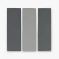 Alan Charlton, Untitled, 2000, 3-part work: each acrylic on canvas. Each