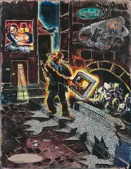 Jörg Immendorff, Untitled, 1997, Oil on canvas