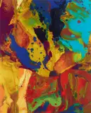 Bagdad by Gerhard Richter, 2014, Chromogenic print on aluminium, face-mounted to plexiglass, sold Jun 2023