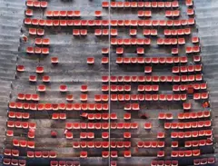 Andreas Gefeller, Untitled (Stadion), Düsseldorf, 2002, Chromogenic print on aluminium composite panel, face-mounted to plexiglass
