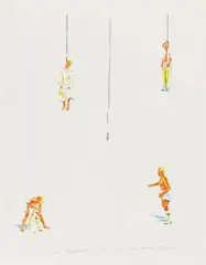 Norbert Bisky, Abschnitt, 2006, Watercolour on card