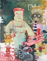 Bendix Harms, Rackertum vs. History, 2003, Oil on canvas
