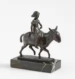 Eselreiterin by August Gaul, 1913, Bronze, sold Jun 2023