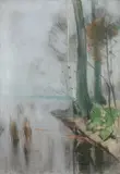 Karl Hagemeister, Märkische Landschaft am Ufer des Schwielowsees