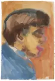 Emil Nolde, Portrait des Musikers Erdmann