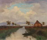 Otto Modersohn, Moorlandschaft, 1939, Oil on canvas