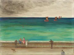 Joachim Ringelnatz, An der Kaimauer, 1925, Oil on canvas