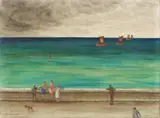 Joachim Ringelnatz, An der Kaimauer, 1925, Oil on canvas