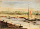 Alfred Partikel, Sailing boats, Circa 1922, Oil on panel