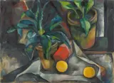 Ernst Weiers, Stillleben (Agaven), 1929, Oil on canvas