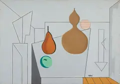 Natura morta in grigio by Atanasio Soldati, 1947, Oil on canvas, offered Jun 2023