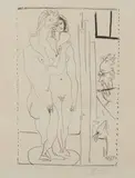 Les deux modèles nus by Pablo Picasso, 1954, Lithograph on wove paper with watermark "Arches", sold Jun 2023