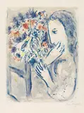 Femme près de la Fenêtre by Marc Chagall, 1964, Colour lithograph on wove paper with watermark "BFK", offered Jun 2023
