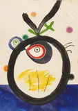 Joan Miró, From: Quatre Colors Aparien el Món, 1975, Aquatint etching in colours on wove paper