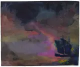 Segler auf stürmischer See by Emil Nolde, 1946, Watercolour on Japan paper, sold Jun 2023