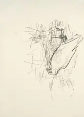 Untitled by Georg Baselitz, 1979, Graphite on paper, sold Jun 2023