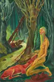 Albert Birkle, Merlin, 1921, Tempera on card with linen texture