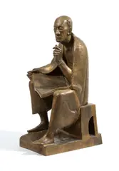 Albertus Magnus (Modell II) by Gerhard Marcks, 1955/1970, Bronze, sold Jun 2023
