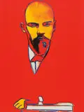 Red Lenin by Andy Warhol, 1987, Screenprint, offered Jun 2023