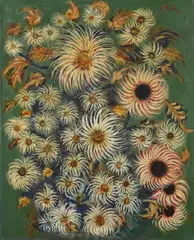 Séraphine Louis, Marguerites, 1931, Ripolin on canvas
