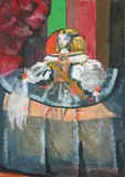 Rainer Fetting, Infantin Margarita, Velázquez Inspiration, 1996, Oil on canvas