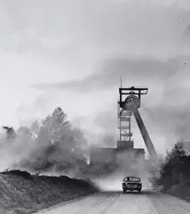 Rudolf Holtappel, Luftschacht Zeche Hugo, Gelsenkirchen, 1963, Ferrotyped gelatin silver print, printed later