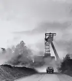 Rudolf Holtappel, Luftschacht Zeche Hugo, Gelsenkirchen, 1963, Ferrotyped gelatin silver print, printed later