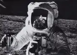 Nasa, Apollo 11, 1969, 6 vintage ferrotyped gelatin silver prints. From