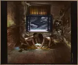 Jan Saudek, Kisses in Moonlight (from the series: The Window)