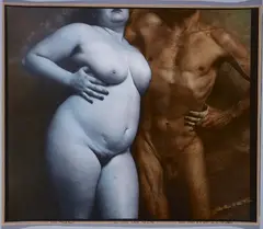 The Rain & the Fire by Jan Saudek, c. 1990, Gelatin silver print hand tinted, offered Jun 2023