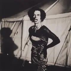 Anton Corbijn, Mick Jagger III, Edinburgh, 1997, Gelatin silver print (lith print)