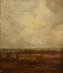 Jan van Goyen, Panoramic Landscape with Travellers, Oil on panel