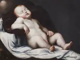 The Sleeping Christ Child by Spanish School Early 17th century, Oil on canvas (relined), offered May 2023