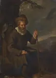 Jacob Toorenvliet, Resting Man, Oil on copper