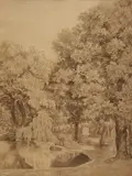 Johann Christian Reinhart, In the Park of Villa Borghese