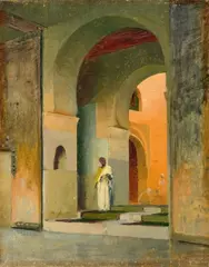 Adolf Seel, Study for the Painting "The Night Watch", Oil on canvas