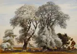 Eduard Hildebrandt, Landscape with Trees