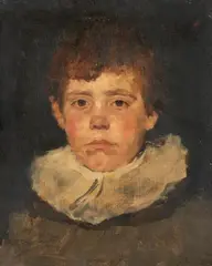 Wilhelm Leibl, Redheaded Boy, Oil on canvas